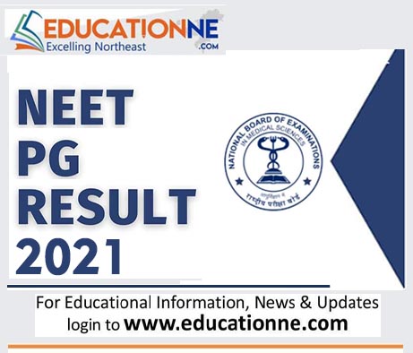 NEET PG 2021 Results. - educationne